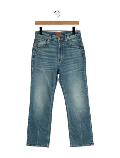 Pre-owned Jamie Haller High-rise Straight Leg Jeans In Blue