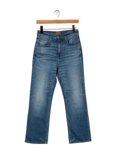 Pre-owned Jamie Haller High-rise Straight Leg Jeans In Blue