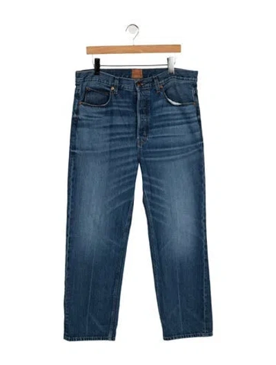 Pre-owned Jamie Haller High-rise Straight Leg Jeans In Blue