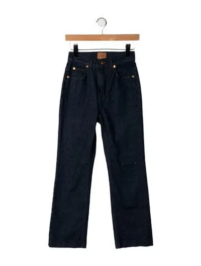 Pre-owned Jamie Haller High-rise Straight Leg Jeans In Blue