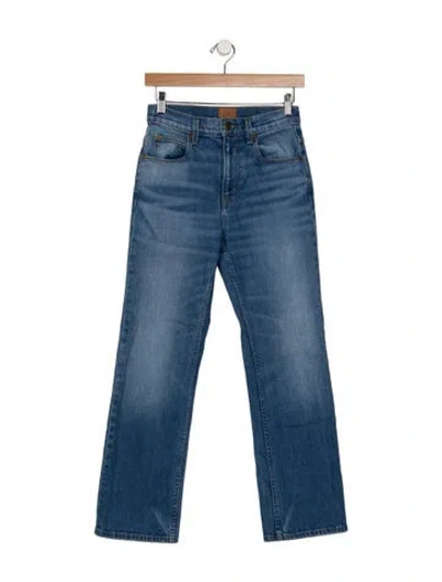 Pre-owned Jamie Haller High-rise Straight Leg Jeans In Blue