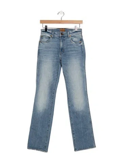 Pre-owned Jamie Haller High-rise Straight Leg Jeans In Blue