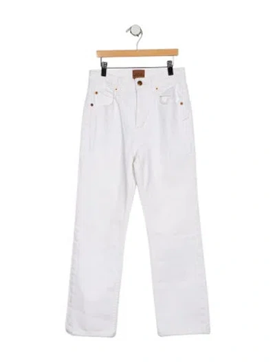 Pre-owned Jamie Haller High-rise Straight Leg Jeans In Blue