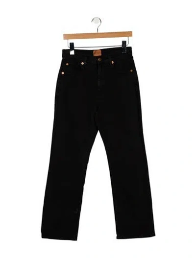 Pre-owned Jamie Haller High-rise Straight Leg Jeans W/ Tags In Black