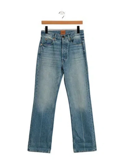 Pre-owned Jamie Haller High-rise Straight Leg Jeans W/ Tags In Blue