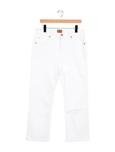 Pre-owned Jamie Haller High-rise Straight Leg Jeans In White