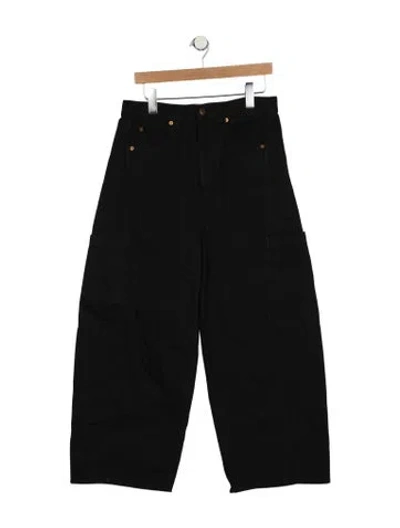 Pre-owned Jamie Haller High-rise Wide Leg Jeans In Black
