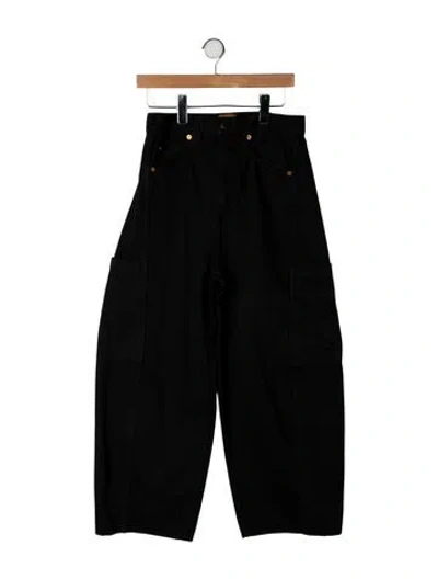 Pre-owned Jamie Haller High-rise Wide Leg Jeans In Black