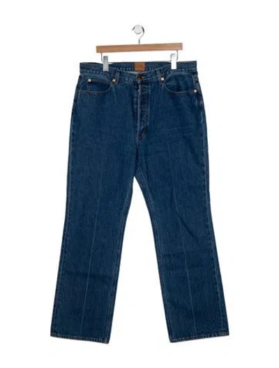 Pre-owned Jamie Haller High-rise Wide Leg Jeans In Blue