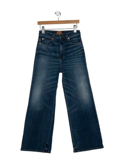Pre-owned Jamie Haller High-rise Wide Leg Jeans In Blue