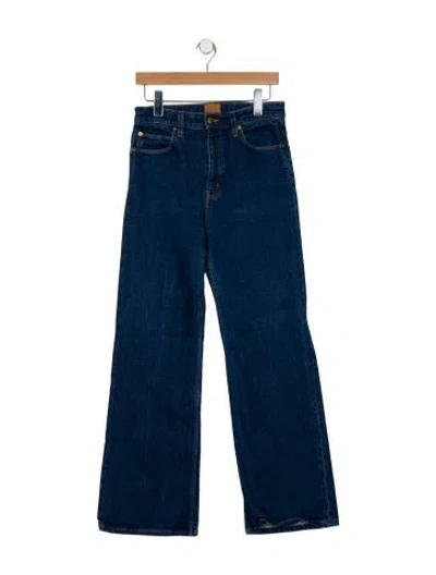 Pre-owned Jamie Haller High-rise Wide Leg Jeans In Blue
