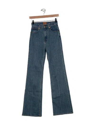 Pre-owned Jamie Haller High-rise Wide Leg Jeans In Blue