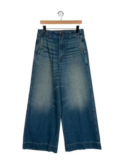 Pre-owned Jamie Haller High-rise Wide Leg Jeans In Blue