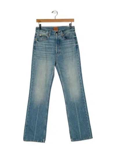 Pre-owned Jamie Haller High-rise Wide Leg Jeans In Blue