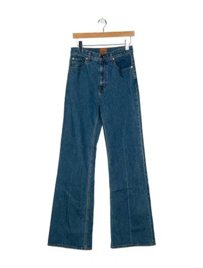 Pre-owned Jamie Haller High-rise Wide Leg Jeans In Blue