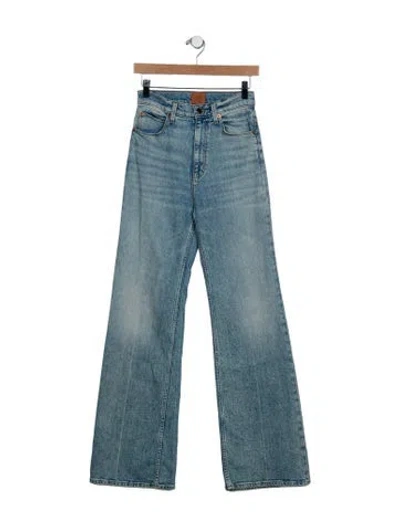 Pre-owned Jamie Haller High-rise Wide Leg Jeans In Blue