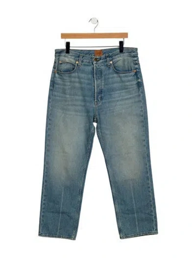 Pre-owned Jamie Haller High-rise Wide Leg Jeans In Blue