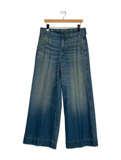 Pre-owned Jamie Haller High-rise Wide Leg Jeans In Blue