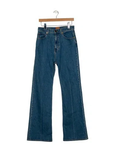 Pre-owned Jamie Haller High-rise Wide Leg Jeans In Blue