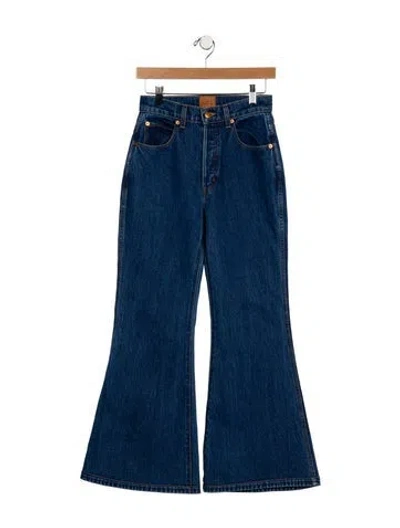 Pre-owned Jamie Haller High-rise Wide Leg Jeans In Blue