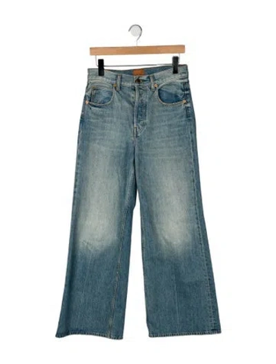 Pre-owned Jamie Haller High-rise Wide Leg Jeans In Blue