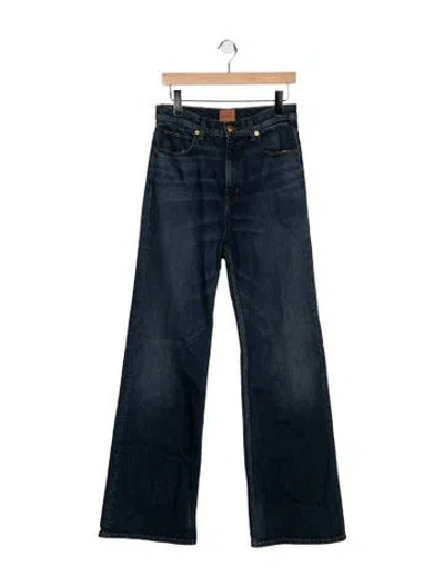 Pre-owned Jamie Haller High-rise Wide Leg Jeans In Blue