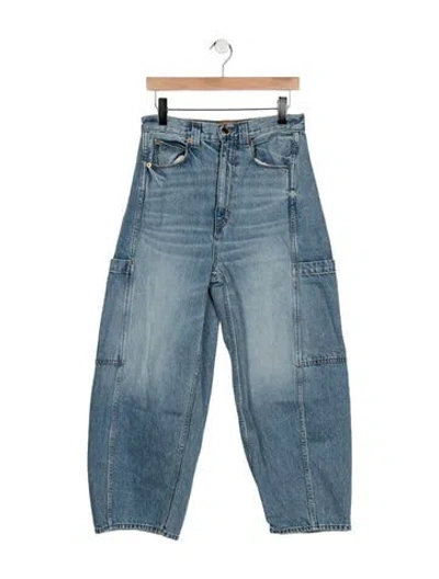 Pre-owned Jamie Haller High-rise Wide Leg Jeans In Blue