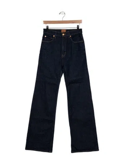 Pre-owned Jamie Haller High-rise Wide Leg Jeans In Blue