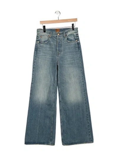 Pre-owned Jamie Haller High-rise Wide Leg Jeans In Blue