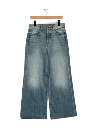 Pre-owned Jamie Haller High-rise Wide Leg Jeans In Blue