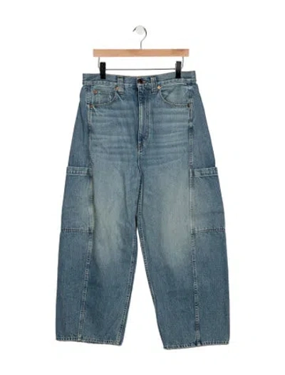 Pre-owned Jamie Haller High-rise Wide Leg Jeans In Blue