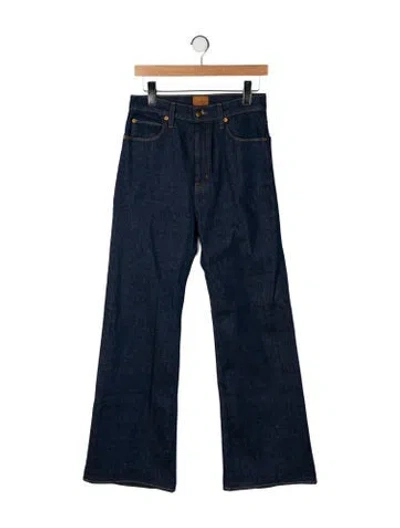 Pre-owned Jamie Haller High-rise Wide Leg Jeans In Blue