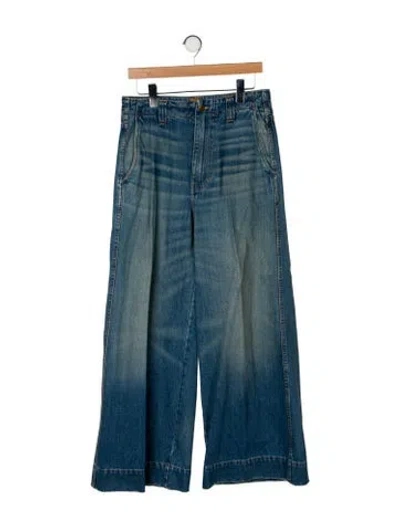 Pre-owned Jamie Haller High-rise Wide Leg Jeans In Blue