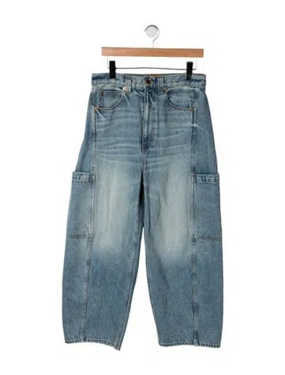 Pre-owned Jamie Haller High-rise Wide Leg Jeans In Blue