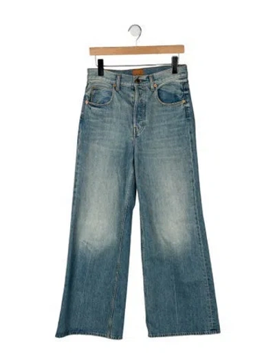Pre-owned Jamie Haller High-rise Wide Leg Jeans In Blue