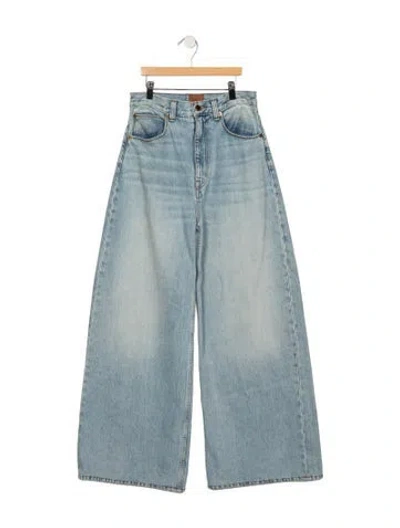 Pre-owned Jamie Haller High-rise Wide Leg Jeans In Blue