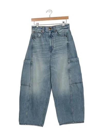 Pre-owned Jamie Haller High-rise Wide Leg Jeans In Blue