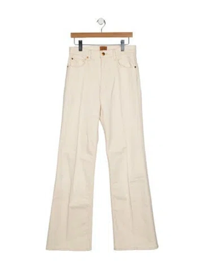 Pre-owned Jamie Haller High-rise Wide Leg Jeans In Neutral