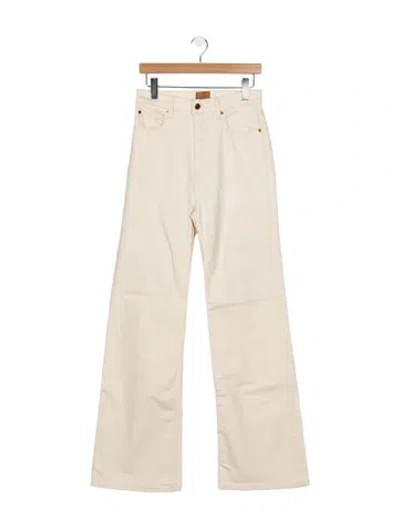Pre-owned Jamie Haller High-rise Wide Leg Jeans In Neutral