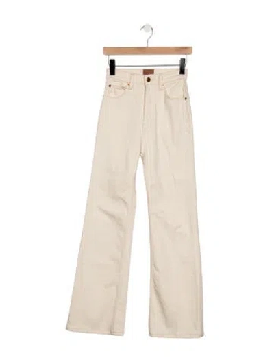 Pre-owned Jamie Haller High-rise Wide Leg Jeans In Neutrals