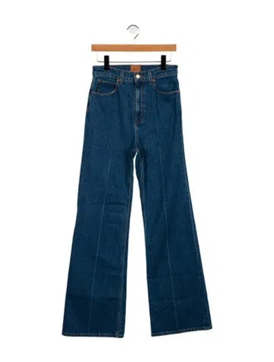 Pre-owned Jamie Haller High-rise Wide Leg Jeans W/ Tags In Blue