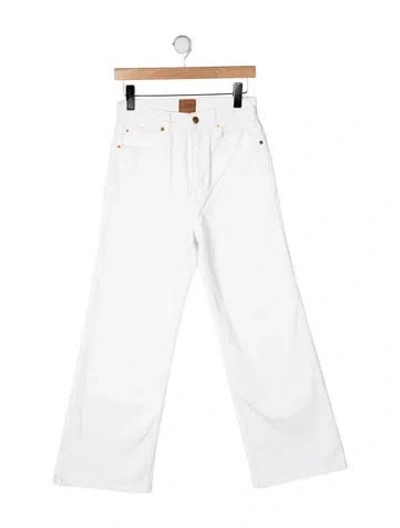 Pre-owned Jamie Haller High-rise Wide Leg Jeans In White