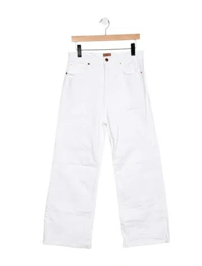 Pre-owned Jamie Haller High-rise Wide Leg Jeans In White