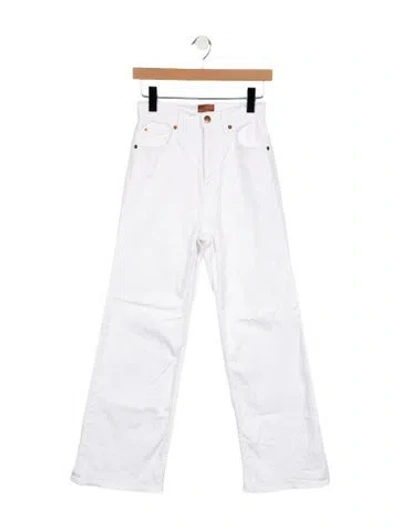 Pre-owned Jamie Haller High-rise Wide Leg Jeans In White