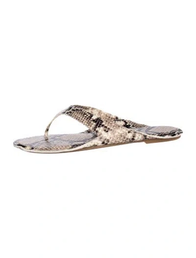 Pre-owned Jamie Haller Leather Animal Print In Neutrals