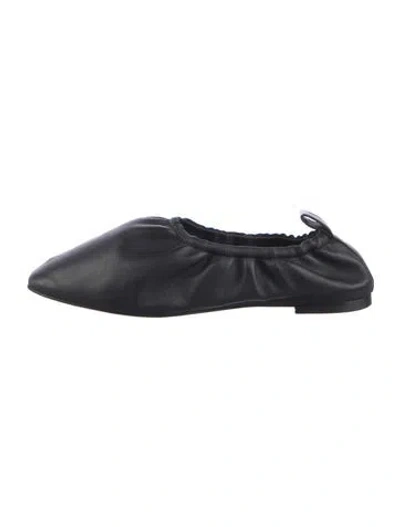Pre-owned Jamie Haller Leather Ballet Flats In Black