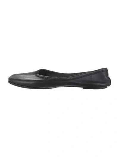 Pre-owned Jamie Haller Leather Ballet Flats In Black
