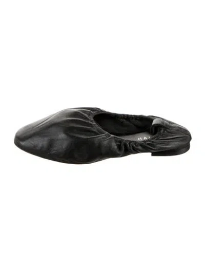 Pre-owned Jamie Haller Leather Ballet Flats In Black