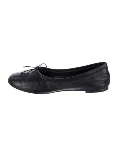 Pre-owned Jamie Haller Leather Ballet Flats In Black