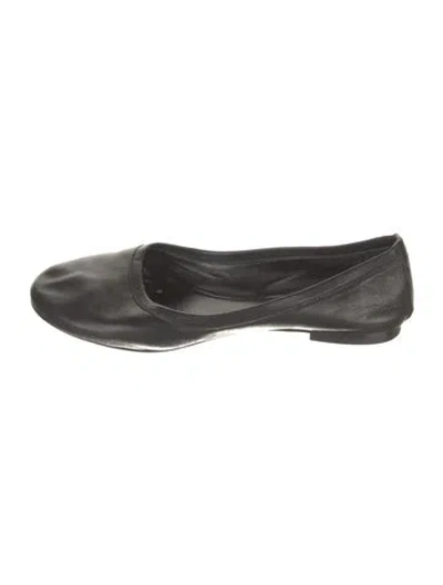 Pre-owned Jamie Haller Leather Ballet Flats In Black